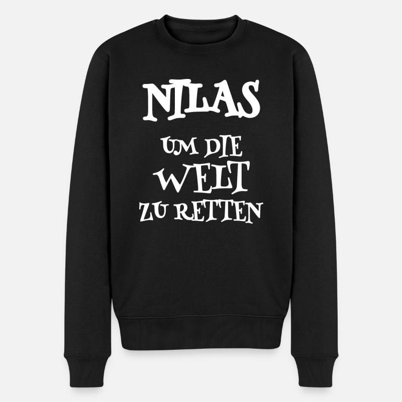 Sauveur Nilas - Pull Premium bio Homme - noir