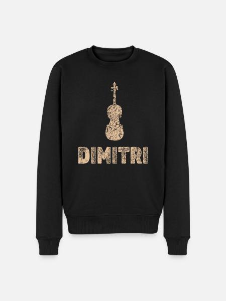 Viola Dimitri - Men's Premium Organic Jumper - black