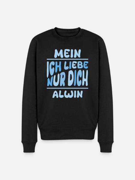 Husband Alwin - Men's Premium Organic Jumper - black