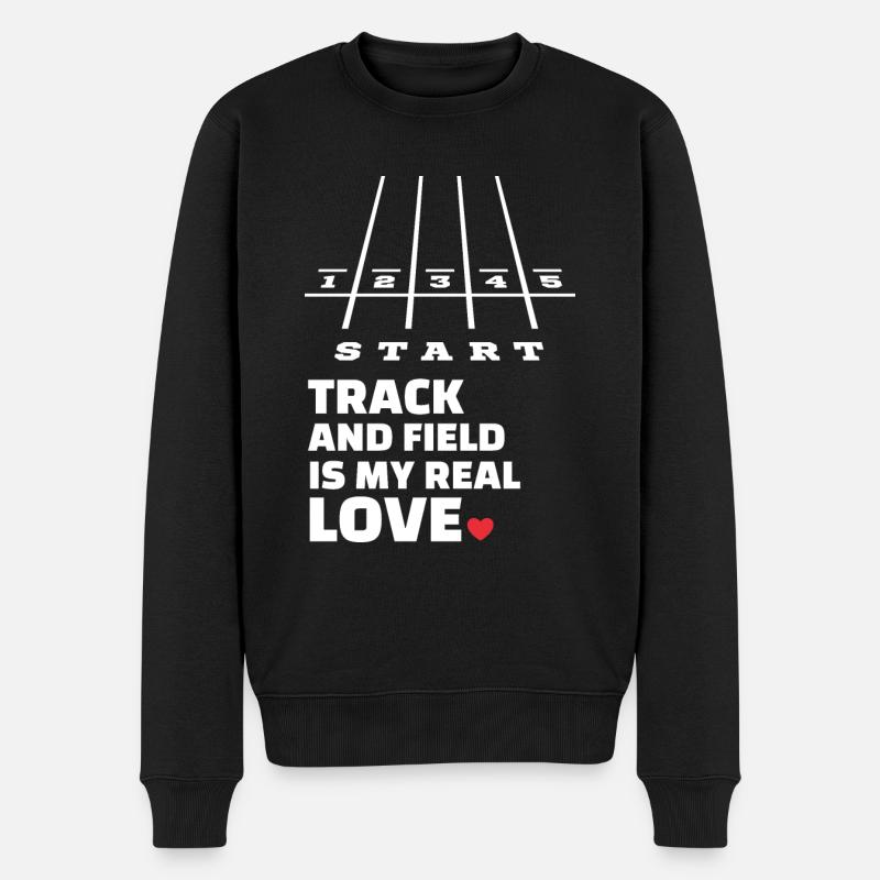 J’adore l’athlétisme - Pull Premium bio Homme - noir