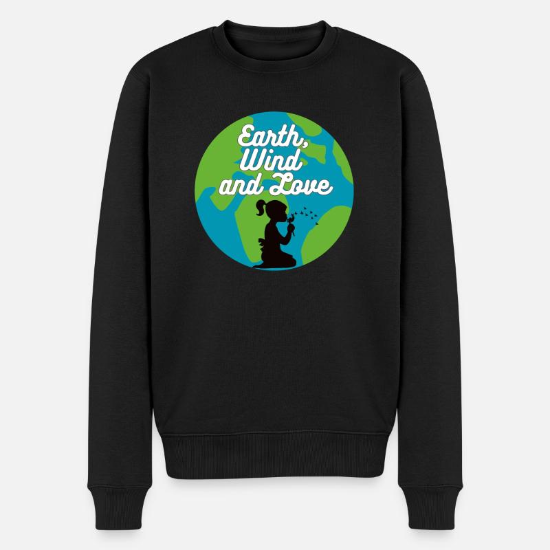 Earth, Wind & Love - Pull Premium bio Homme - noir