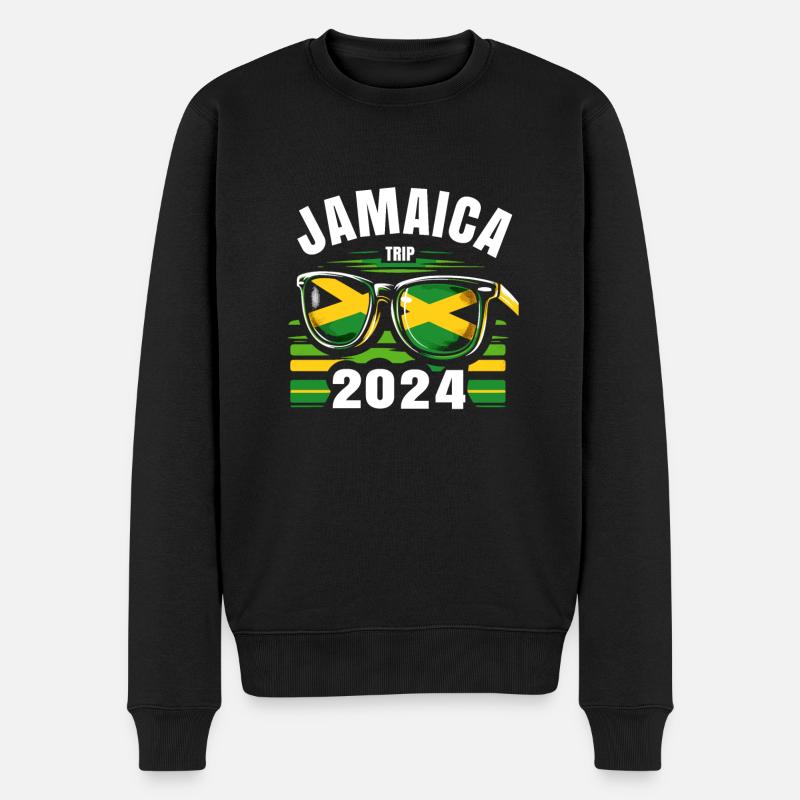 Jamaica Trip 2024 - Männer Premium Bio Pullover - Schwarz
