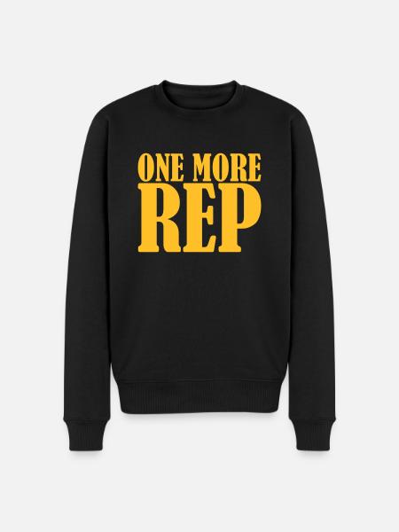 One More Rep - Men's Premium Organic Jumper - black