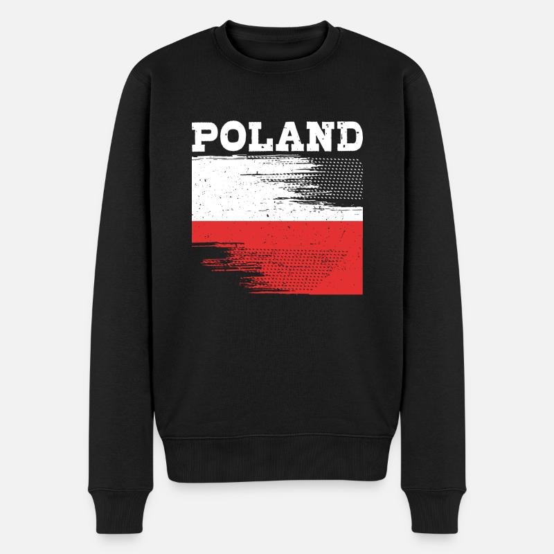 Pologne Polonais - Pull Premium bio Homme - noir