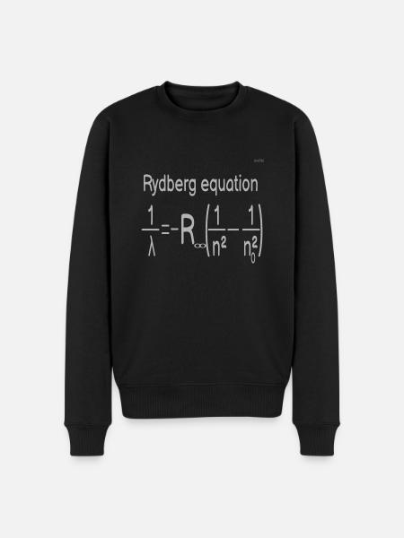 Rydberg equation - Men's Premium Organic Jumper - black