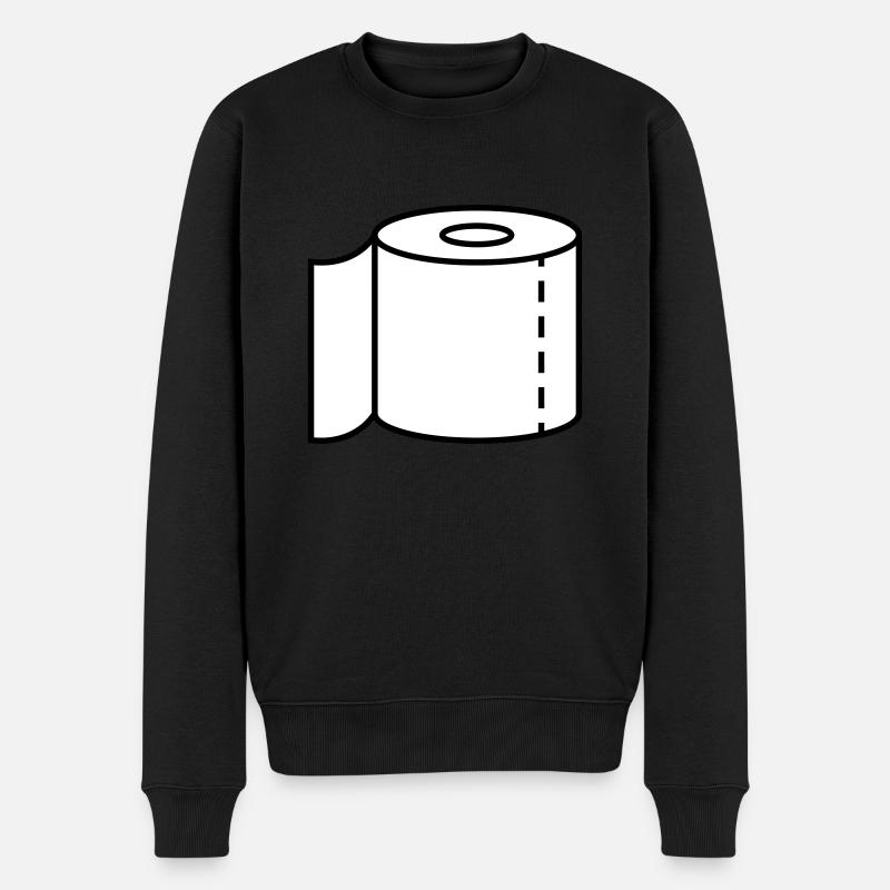 Klopapier für den Notfall - Männer Premium Bio Pullover - Schwarz
