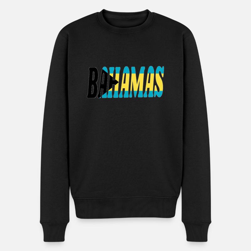 Bahamas - Männer Premium Bio Pullover - Schwarz