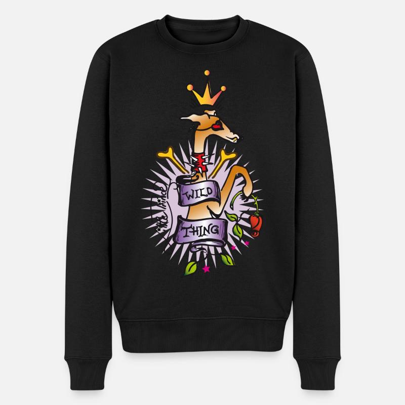 wild thing! - Männer Premium Bio Pullover - Schwarz