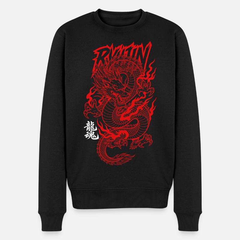 Personnages de Ryujin Asian Dragon - Pull Premium bio Homme - noir