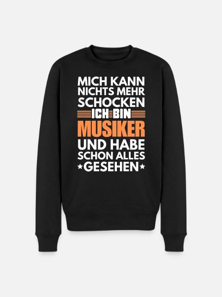 Non-shockable musician - Men's Premium Organic Jumper - black
