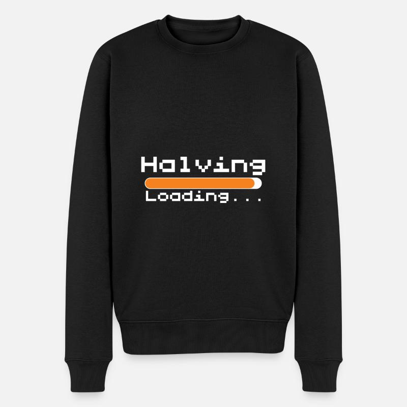Bitcoin Halving Loading - Men's Premium Organic Jumper - black