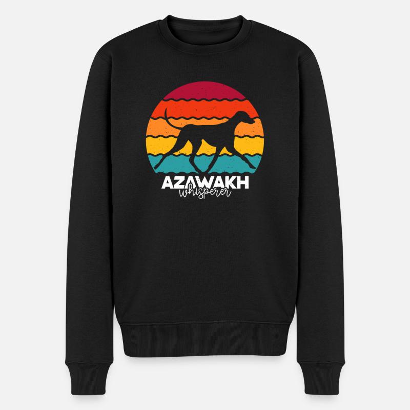 Azawakh - Männer Premium Bio Pullover - Schwarz