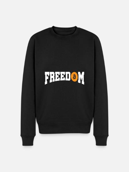 Bitcoin Crypto Freedom - Men's Premium Organic Jumper - black