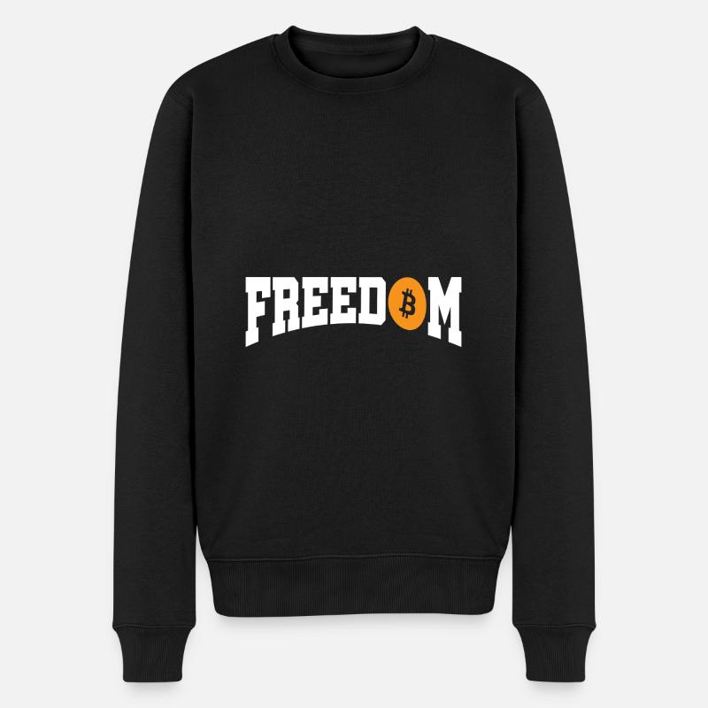 Liberté Bitcoin Crypto - Pull Premium bio Homme - noir
