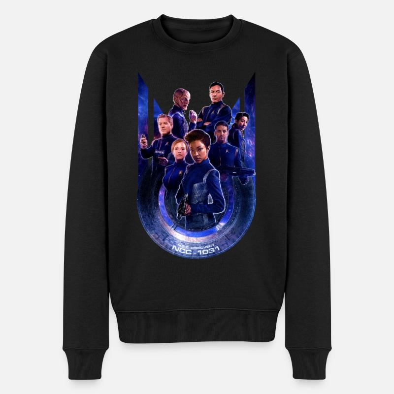 Star Trek Discovery 1. Staffel Crew - Männer Premium Bio Pullover - Schwarz