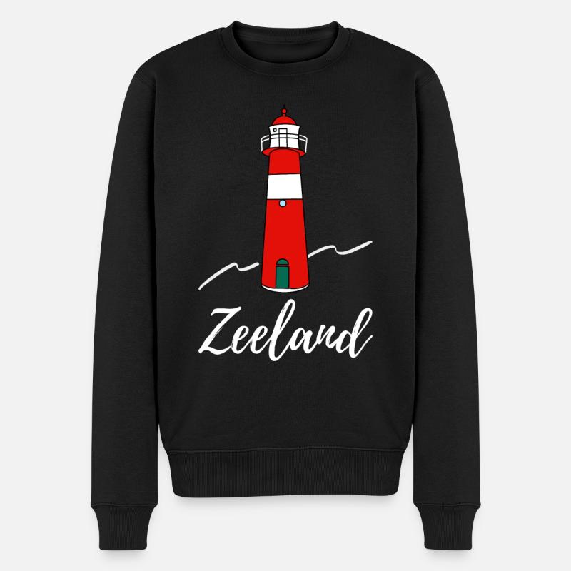 Phare zeeland - Pull Premium bio Homme - noir