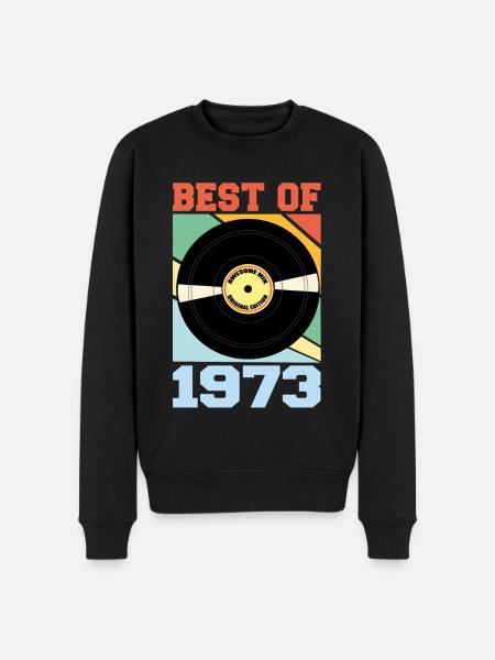 Best of 1973 - Männer Premium Bio Pullover - Schwarz
