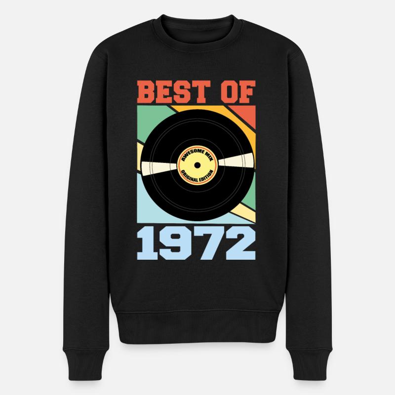 Le meilleur de 1972 - Pull Premium bio Homme - noir