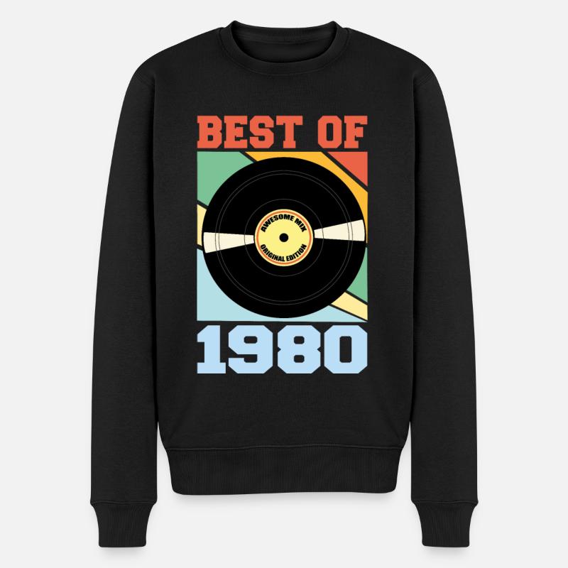 Le meilleur de 1980 - Pull Premium bio Homme - noir