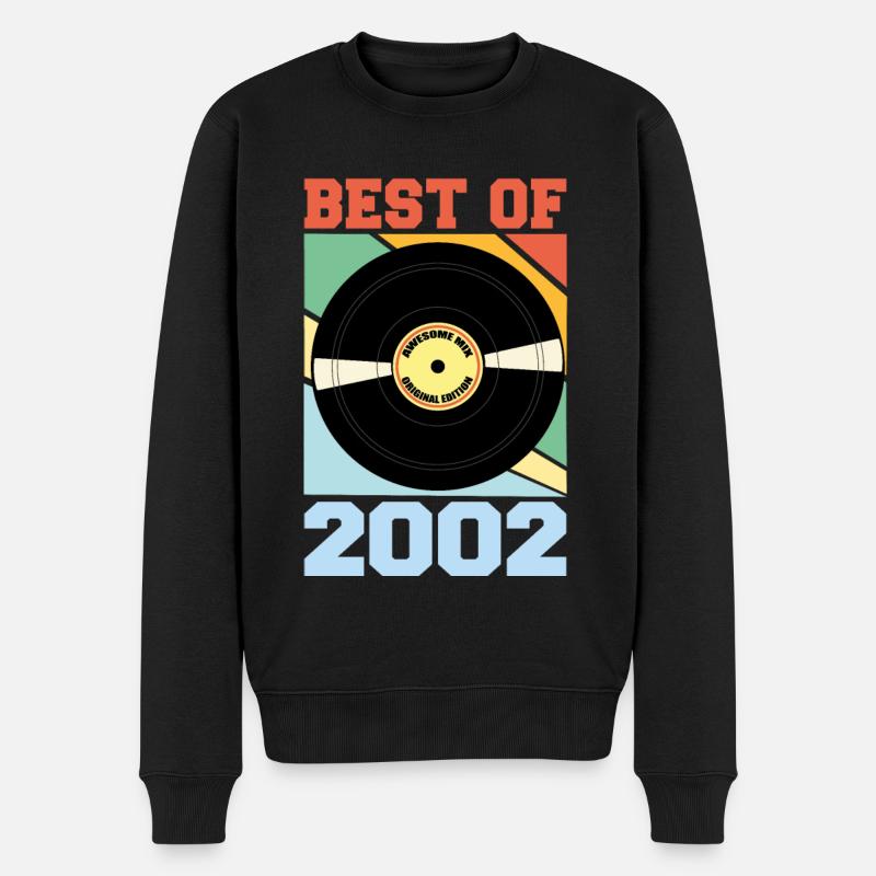 Best of 2002 - Männer Premium Bio Pullover - Schwarz