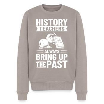 Geschichte Lehrer Lektion Professor Historiker - Männer Premium Bio Pullover - Taupe - Vorne - Nico (187cm)