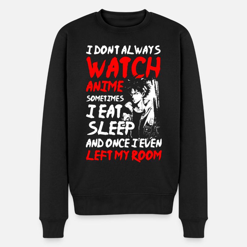 Cosplay Senpai Comic Nerd - Männer Premium Bio Pullover - Schwarz