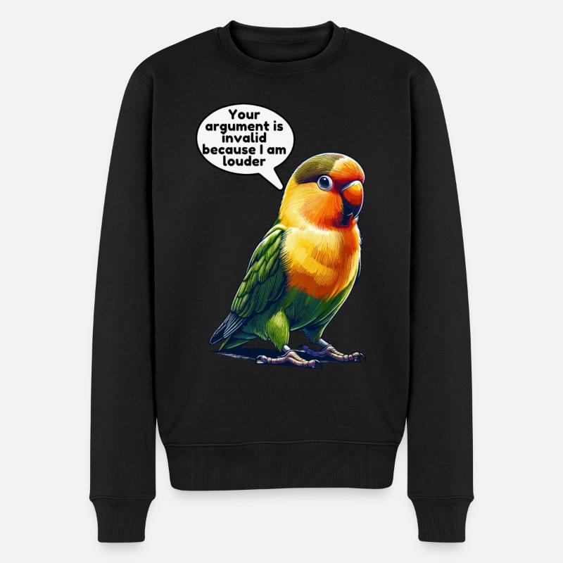 Turteltäubchen Turteltauben - Männer Premium Bio Pullover - Schwarz