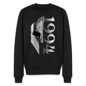 1994 Jahrgang geboren Geburtstag Geschenk - Männer Premium Bio Pullover - Schwarz - Vorne - Nico (187cm)