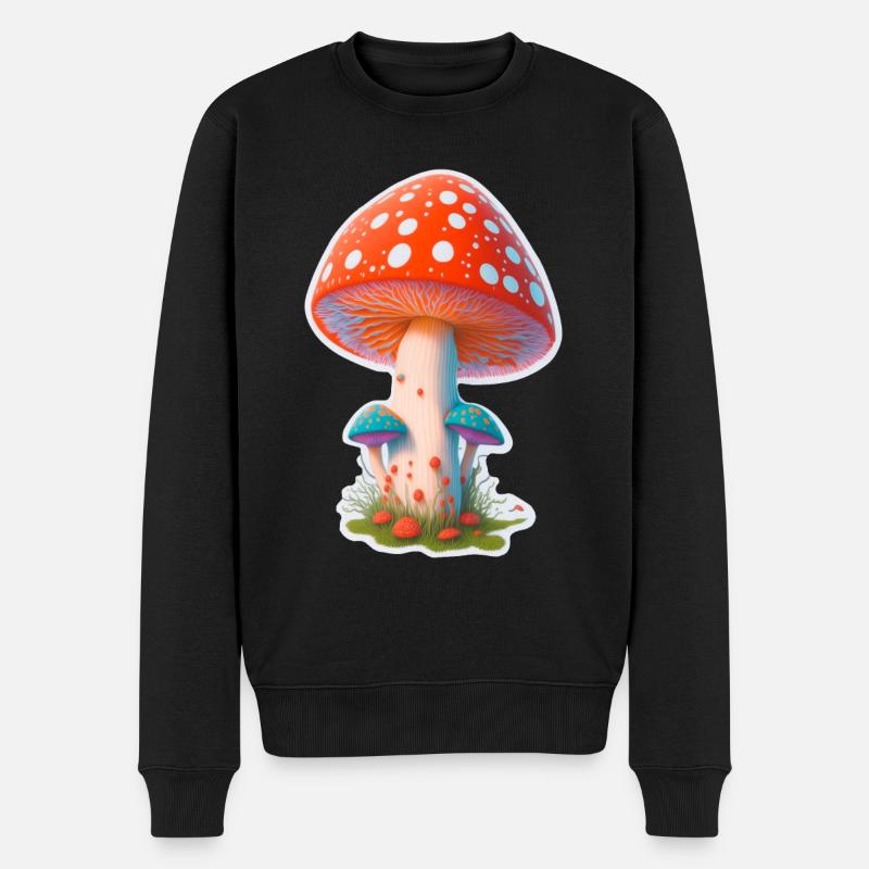 Champignon mystique - Pull Premium bio Homme - noir