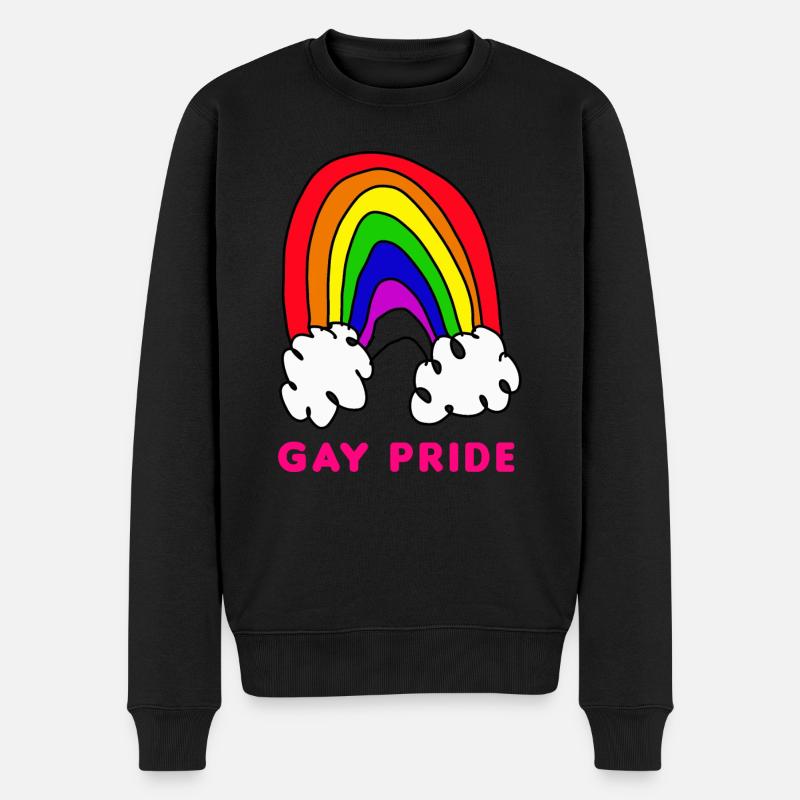 peinture gay pride - Pull Premium bio Homme - noir