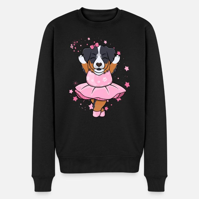 Berner Sennen Ballerina - Männer Premium Bio Pullover - Schwarz