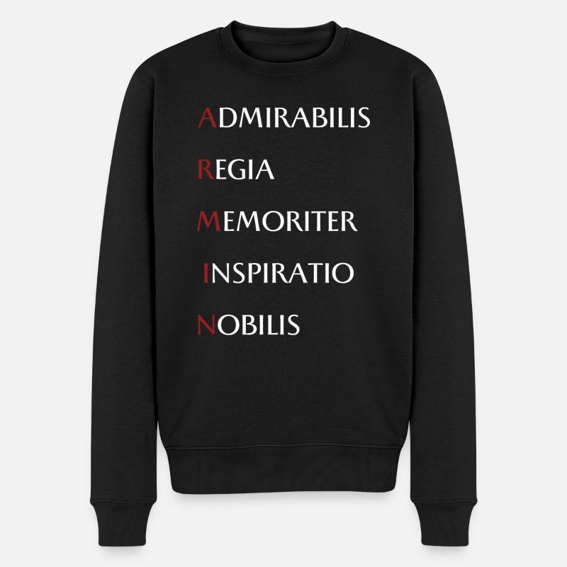 Armin - Männer Premium Bio Pullover - Schwarz