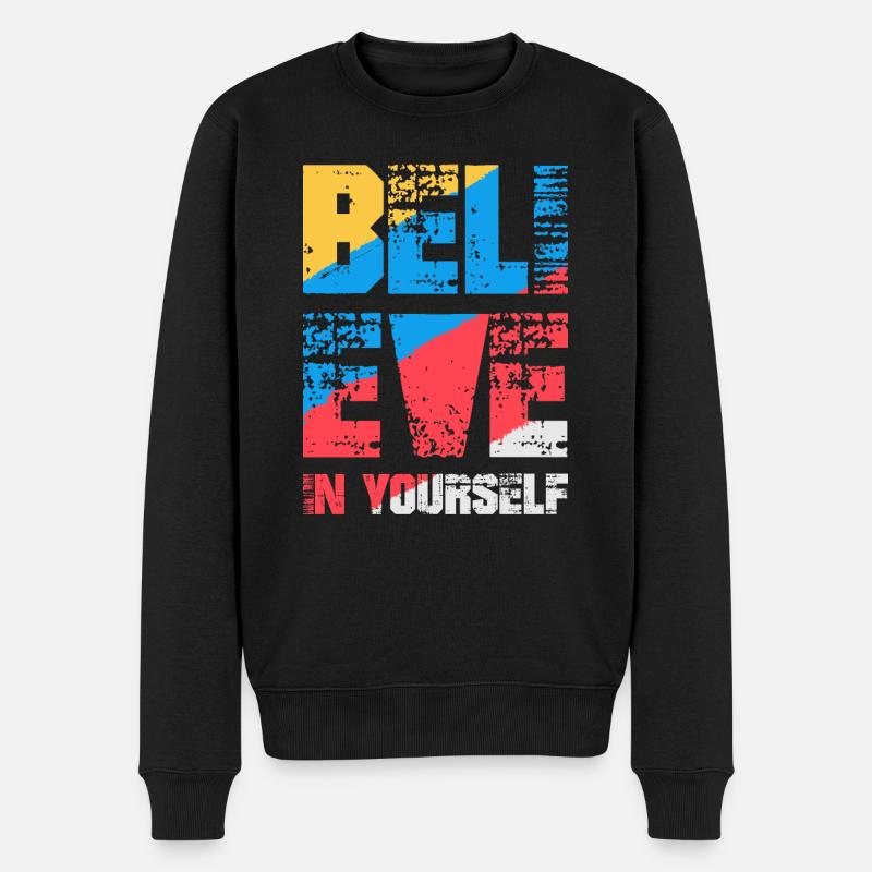 Croyez en vous - Pull Premium bio Homme - noir