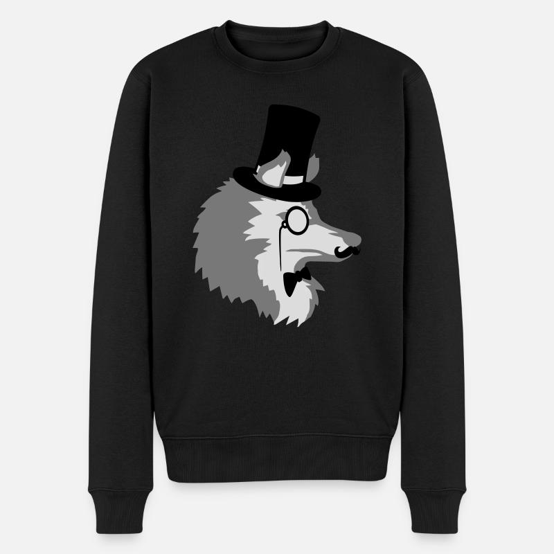 Sir Wolf Gentlemen Cylindre - Pull Premium bio Homme - noir