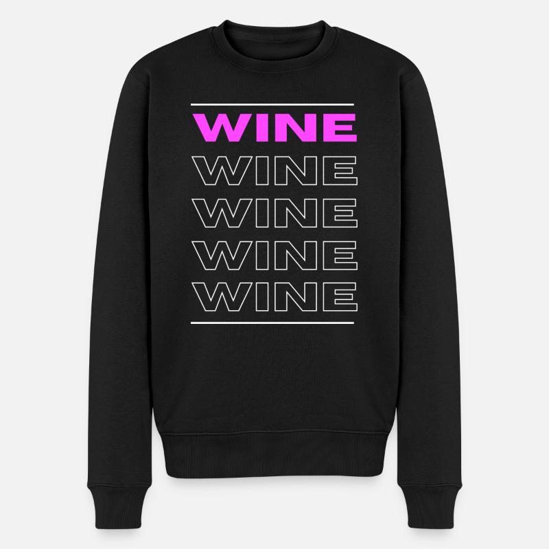 Vin Vin Temps du vin - Pull Premium bio Homme - noir