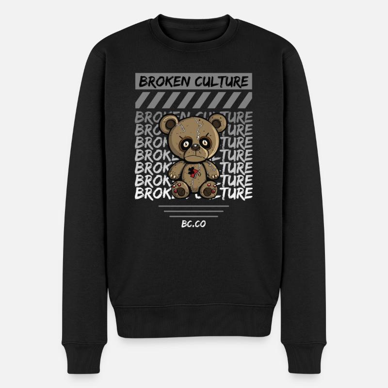Culture brisée - Pull Premium bio Homme - noir