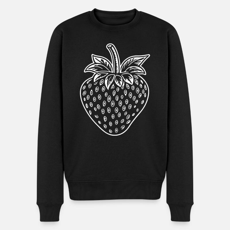 Fraise Fruit Fruit - Pull Premium bio Homme - noir