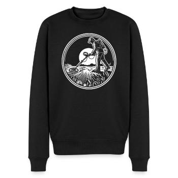 Sondeln Schatzsuche - Männer Premium Bio Pullover - Schwarz - Vorne - Nico (187cm)