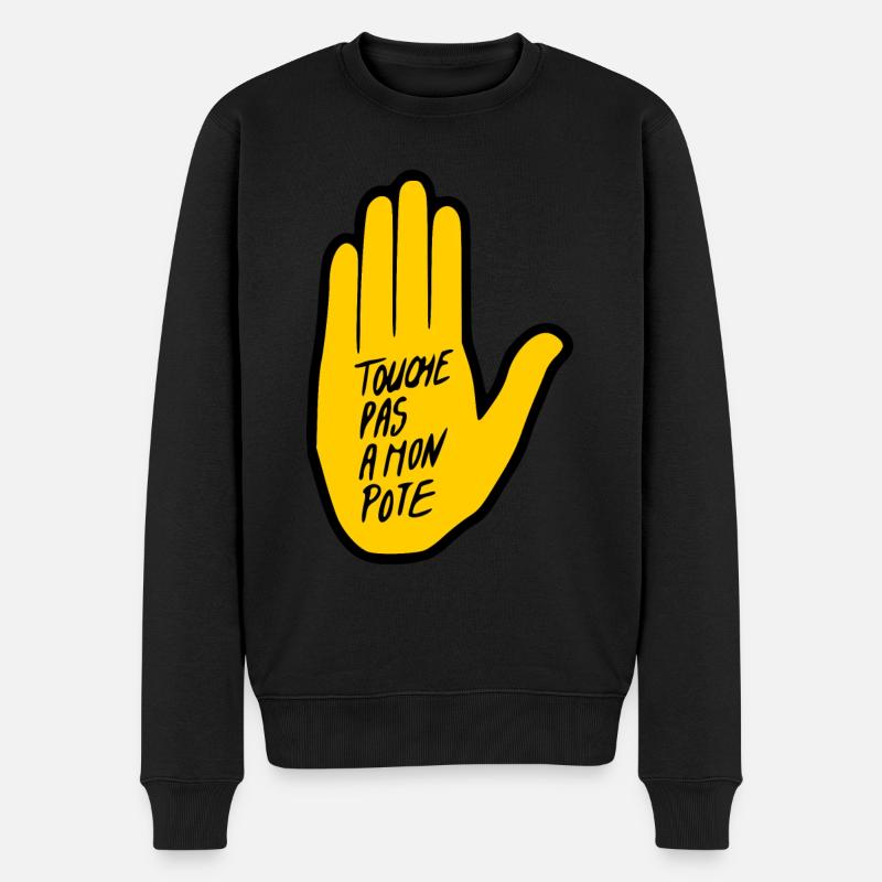 touche pas a mon pote - Pull Premium bio Homme - noir