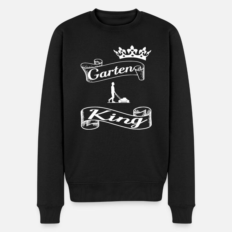 Garten - Männer Premium Bio Pullover - Schwarz