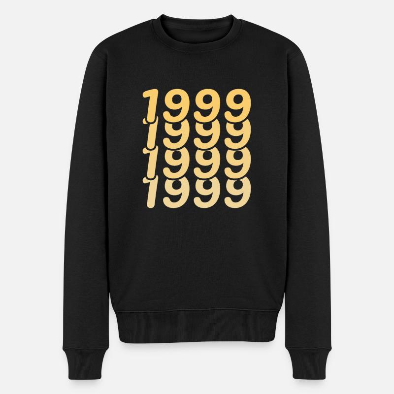 1999 Jahrgang - Männer Premium Bio Pullover - Schwarz