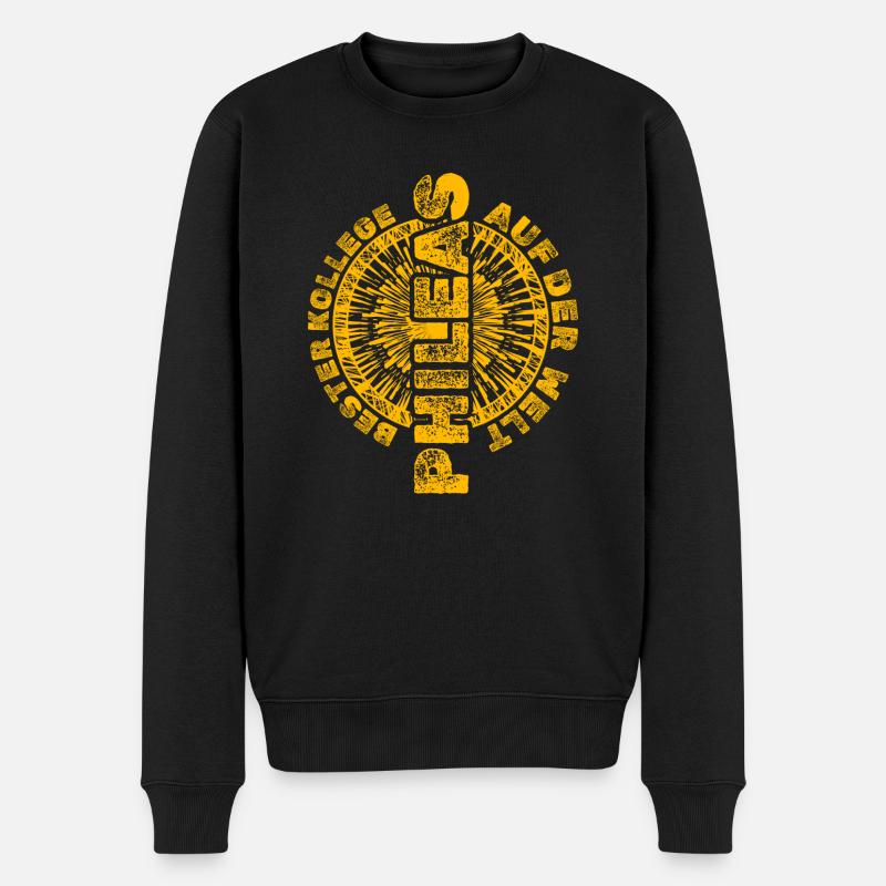 Phileas als Arbeit - Männer Premium Bio Pullover - Schwarz