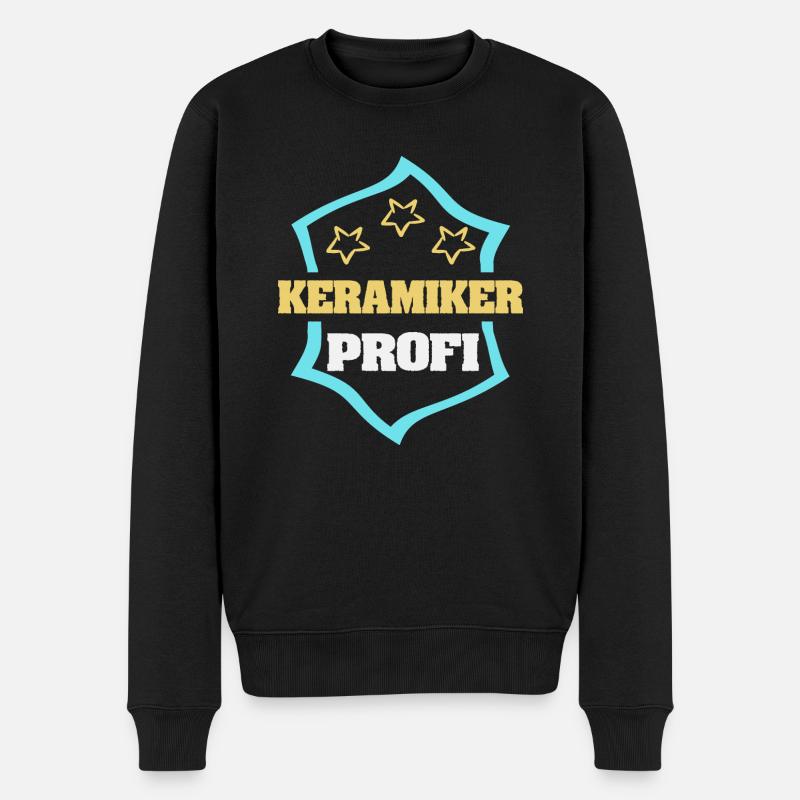 Beruf Keramiker - Männer Premium Bio Pullover - Schwarz