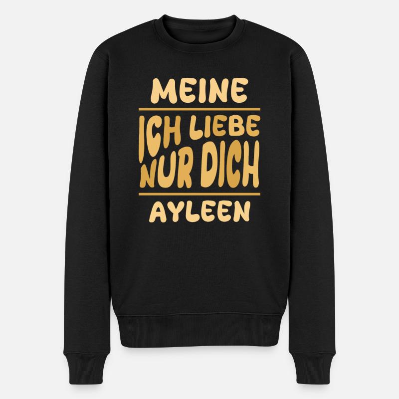 Ayleen - Männer Premium Bio Pullover - Schwarz