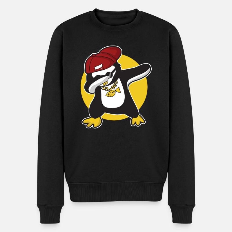 Pingouin dabbing mignon - Pull Premium bio Homme - noir