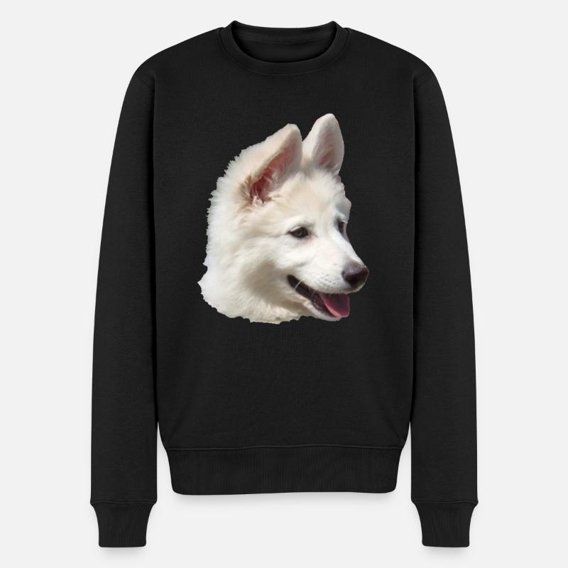 Welpe - Männer Premium Bio Pullover - Schwarz