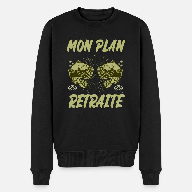 mon plan retraite - Pull Premium bio Homme - noir