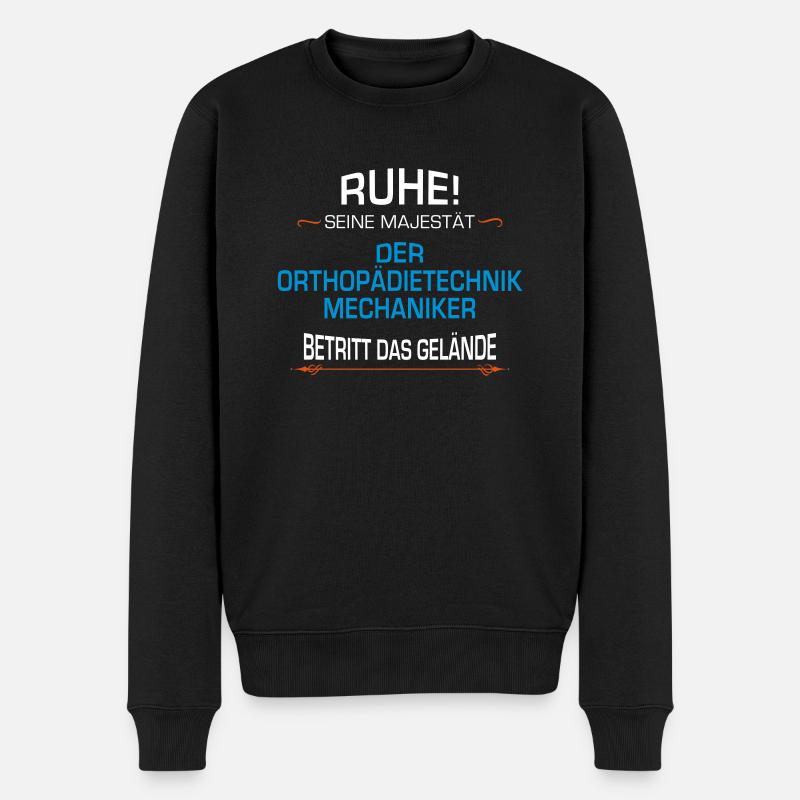 Orthopädietechnik - Mechaniker Beruf - Männer Premium Bio Pullover - Schwarz