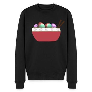 Ramen aux œufs de Pâques - Pull Premium bio Homme - noir - Devant - Nico (187cm)