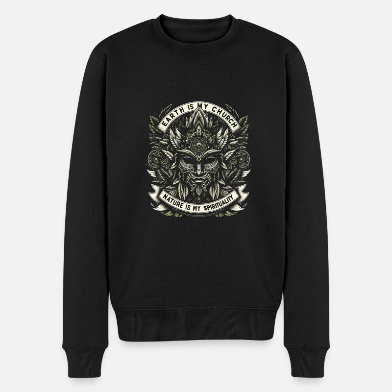 Anti-littering, Keine Umwelt, Müll Recyceln - Männer Premium Bio Pullover - Schwarz
